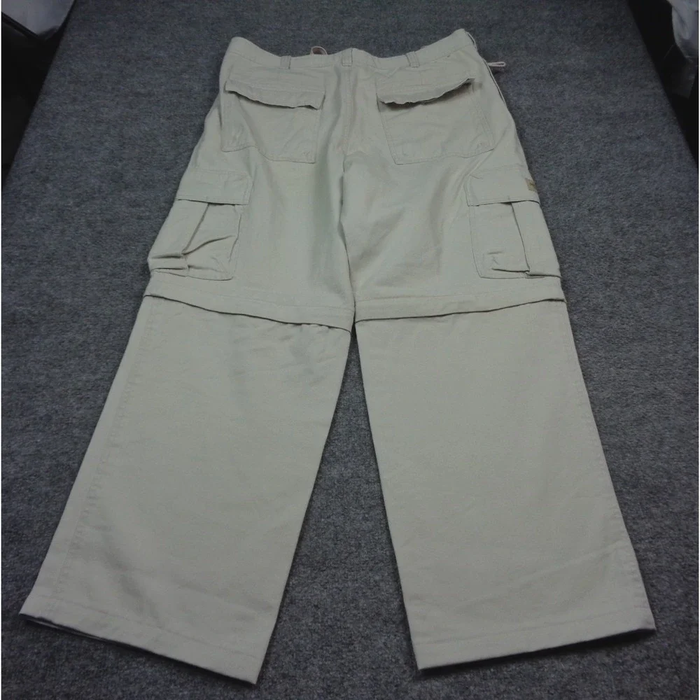 Vintage Lee Pipes Y2K  Zip Off Cargo Pants 36x32 Baggy Skater Rare
